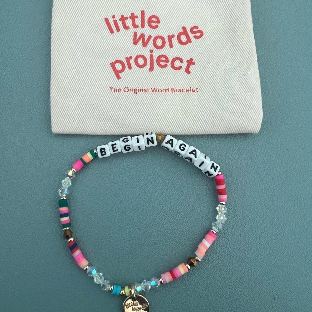 NEW Little Words Project M/L “Begin Again”